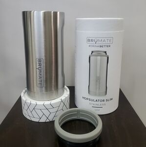 Brumate Hopsulator Slim Can Cooler / 12 oz / Color: Stainless